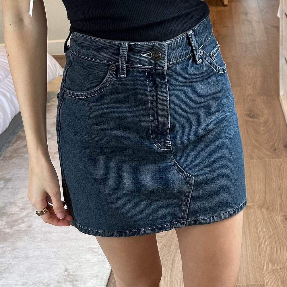 Topshop denim skirt